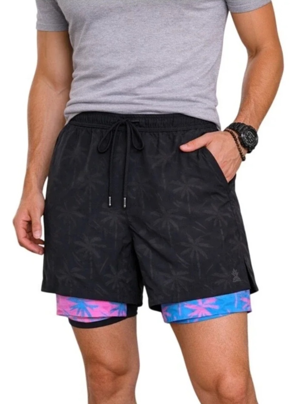 chubbies “The one Leg Two Legs” training shorts size large 5.5 inseam